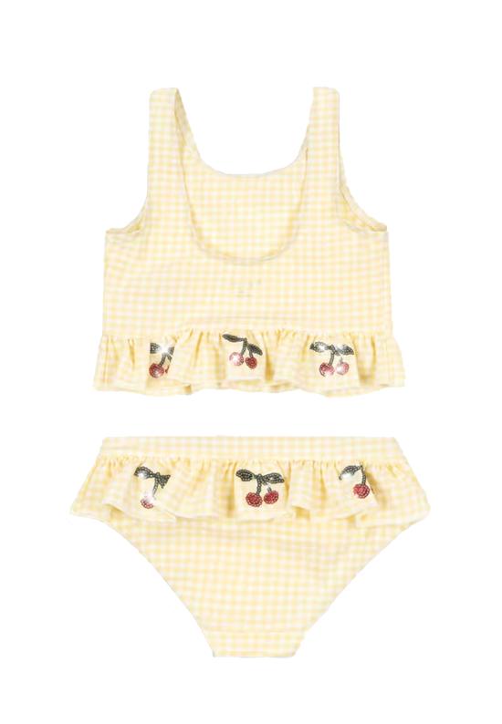 26SS [키즈] 콩제 슬래드 비키니 KS104785 BANANA ALMOND CHECK YELLOW - KONGES SLOEJD