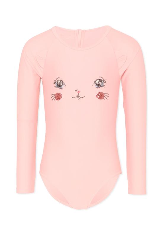 26SS [주니어] 콩제 슬래드 원피스 수영복 KS104918 POWDER PINK