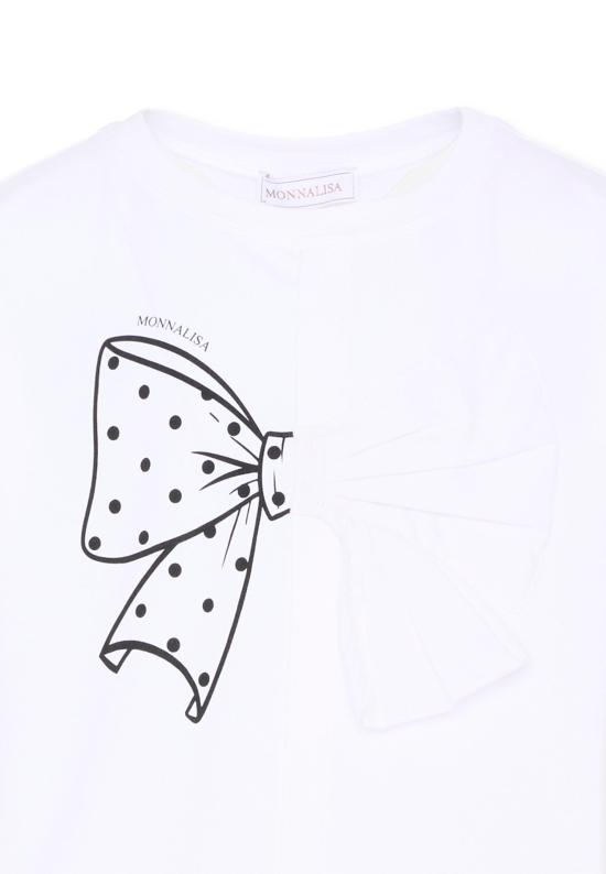 26SS [키즈] 모나리자 티셔츠 11G615 7201 0099 WHITE - MONNALISA