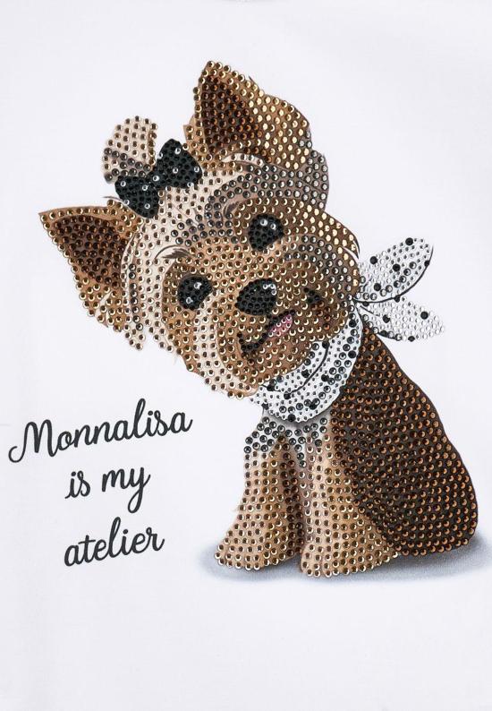 26SS [키즈] 모나리자 티셔츠 19G613 7032 0099 WHITE - MONNALISA