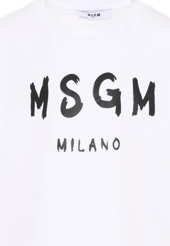 26SS [키즈] 엠에스지엠 티셔츠 S6MSJUTH001 001 WHITE - MSGM