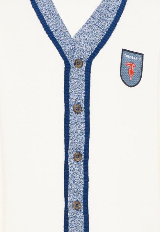 26SS [키즈] 트루사르디 가디건 TBP26148CD OFF WHITE - TRUSSARDI