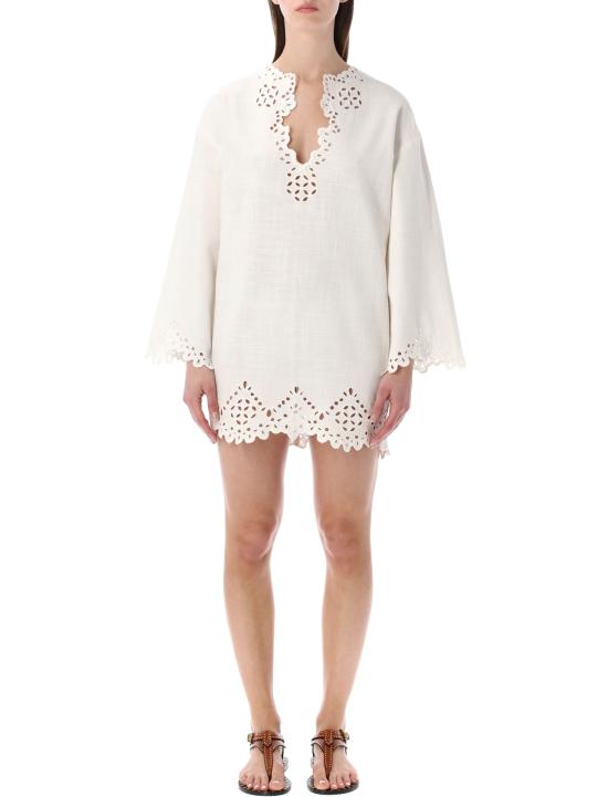 26SS 이자벨마랑에뚜왈 미디 원피스 RO0653FBD1J04E 20WH Bianco