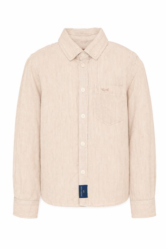 26SS [키즈] Paul & shark junior 셔츠 WUC000 LUE02 80224 WHITE - PAUL & SHARK