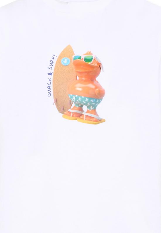 26SS [키즈] 세이브더덕 티셔츠 JT2787X BESY22 00000 WHITE - SAVE THE DUCK