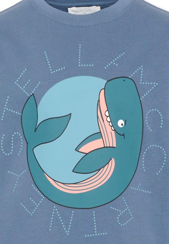 26SS [키즈] 스텔라 맥카트니 트레이닝 상의 TY4Q00 Z3409 61B BLUE - STELLA MCCARTNEY