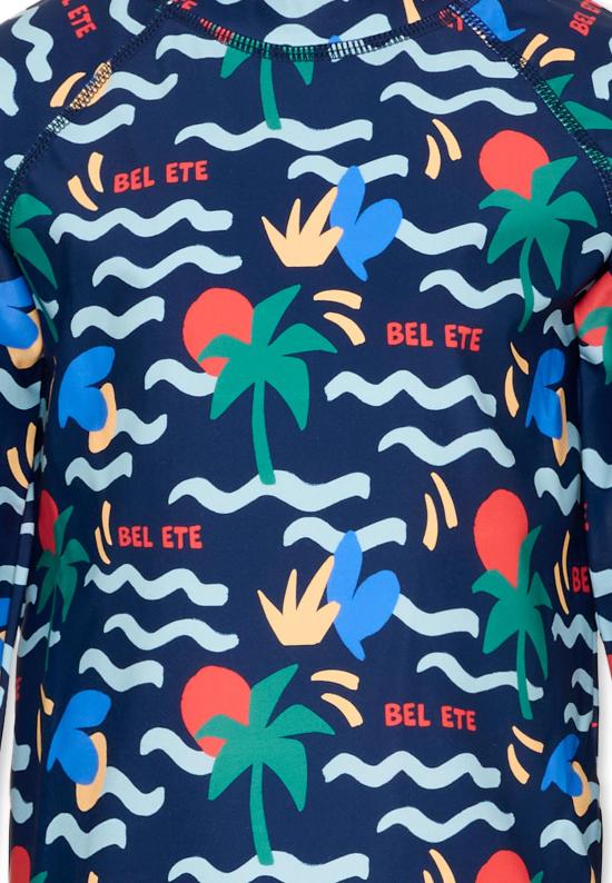 26SS [키즈] 쁘띠바또 스윔팬츠 A0FJM CREPUSCULE MULTICO 01 BLUE - PETIT BATEAU