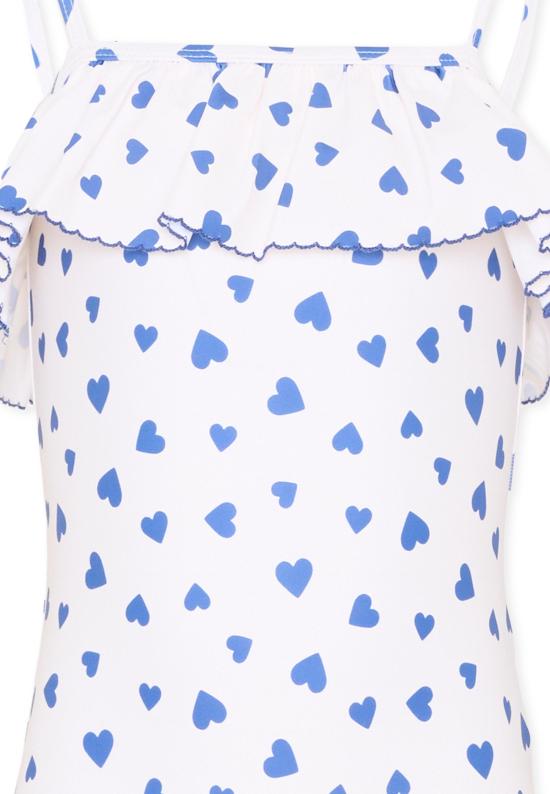 26SS [키즈] 쁘띠바또 원피스 수영복 A0FJ6 MARSHMALLOW PERSE 01 WHITE - PETIT BATEAU