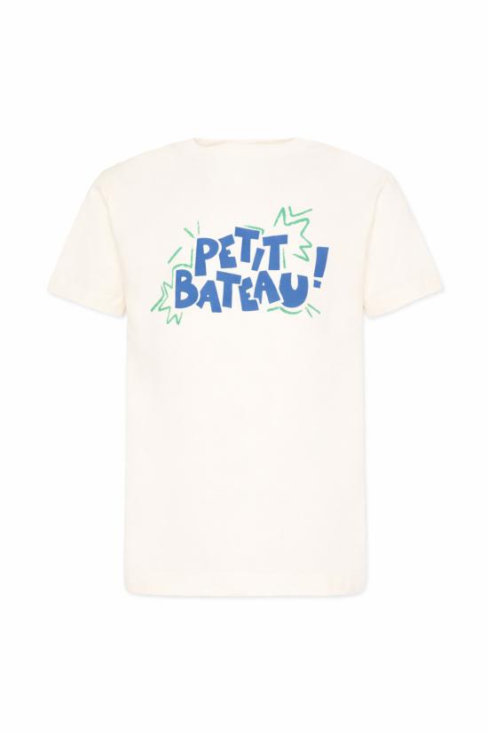 26SS [키즈] 쁘띠바또 티셔츠 A0FB8 MARSHMALLOW MULTICO 04 IVORY - PETIT BATEAU