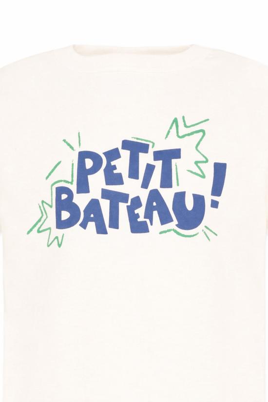 26SS [키즈] 쁘띠바또 티셔츠 A0FB8 MARSHMALLOW MULTICO 04 IVORY - PETIT BATEAU