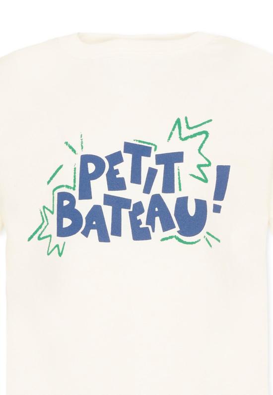 26SS [키즈] 쁘띠바또 티셔츠 A0FB8 MARSHMALLOW MULTICO 04 IVORY - PETIT BATEAU