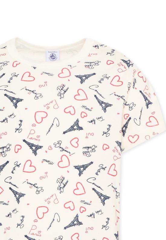 26SS [주니어] 쁘띠바또 라운지 웨어 A0FV8 MARSHMALLOW MULTICO 01 WHITE - PETIT BATEAU