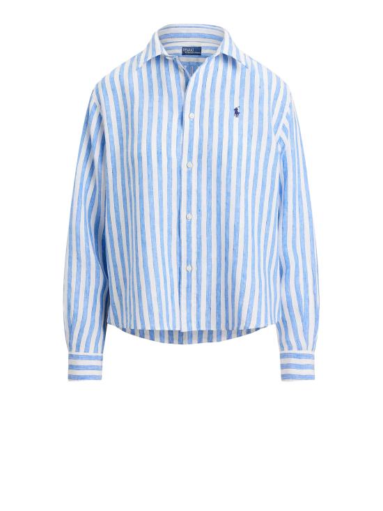 26SS 폴로 랄프로렌 셔츠 211 935130 500 WHITE BLUE MULTI