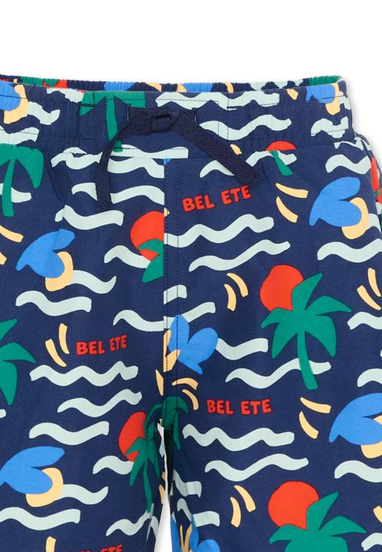 26SS [키즈] 쁘띠바또 스윔팬츠 A0FJN CREPUSCULE MULTICO 01 BLUE - PETIT BATEAU