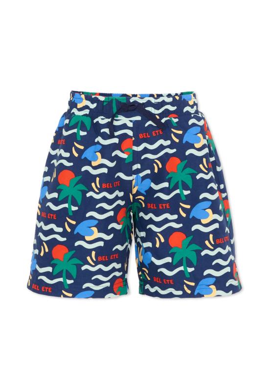 26SS [키즈] 쁘띠바또 스윔팬츠 A0FJN CREPUSCULE MULTICO 01 BLUE