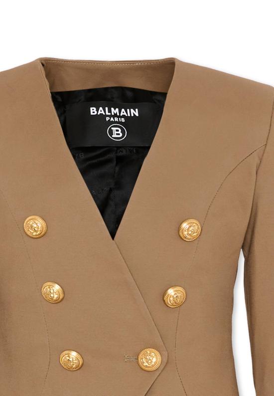 26SS [키즈] 발망 자켓 BY2A24 G0197 315 BROWN - BALMAIN