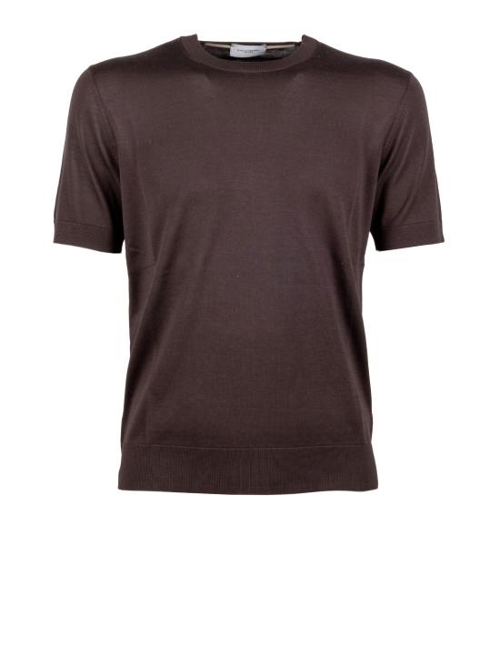 26SS 파올로페코라 반팔 티셔츠 A010 F2002345 MARRONE SCURO