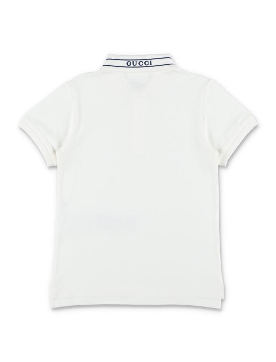 26SS [키즈] 구찌 폴로 셔츠 805405XJHNL 9024 NEW WHITE - GUCCI