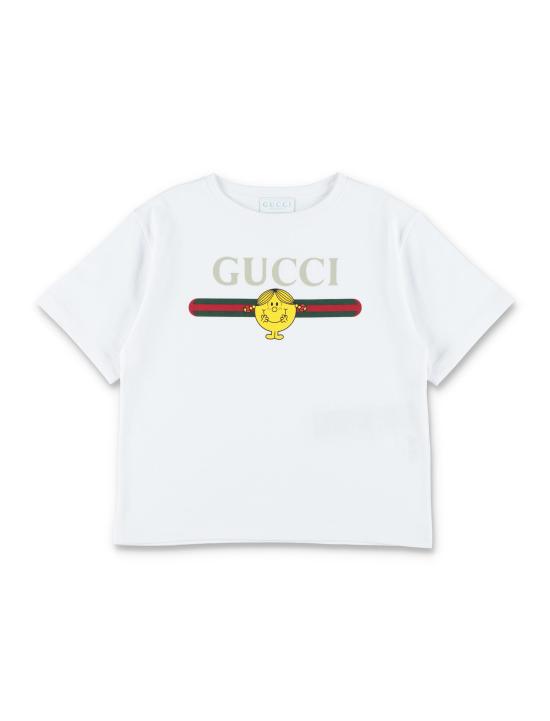 26SS [키즈] 구찌 티셔츠 857205XJHRG 9320 OPTICAL WHITE