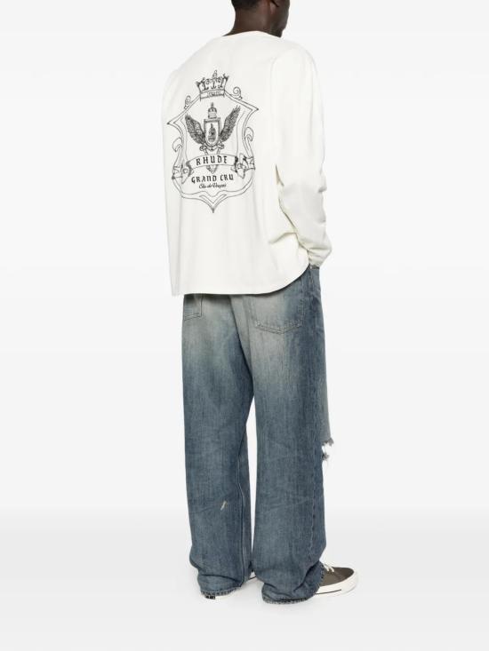 26SS 루드 반팔 티셔츠 RHPS26TT16012 3166 White - RHUDE