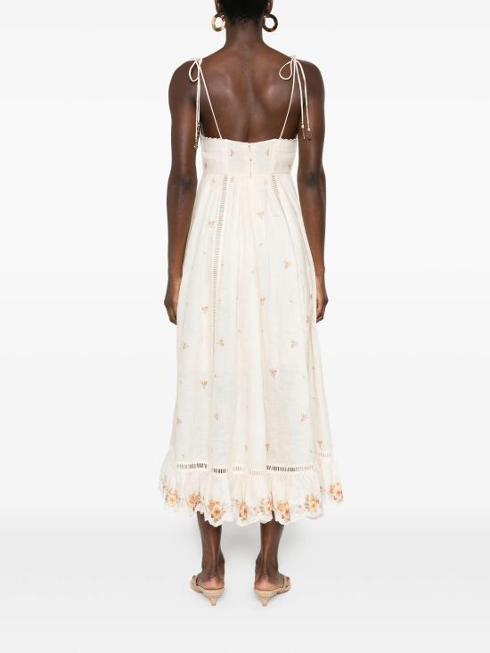 26SS 짐머만 미디 원피스 5103DRS264 CYRO White - ZIMMERMANN