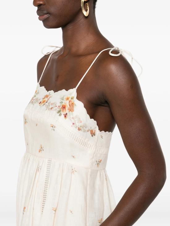 26SS 짐머만 미디 원피스 5103DRS264 CYRO White - ZIMMERMANN