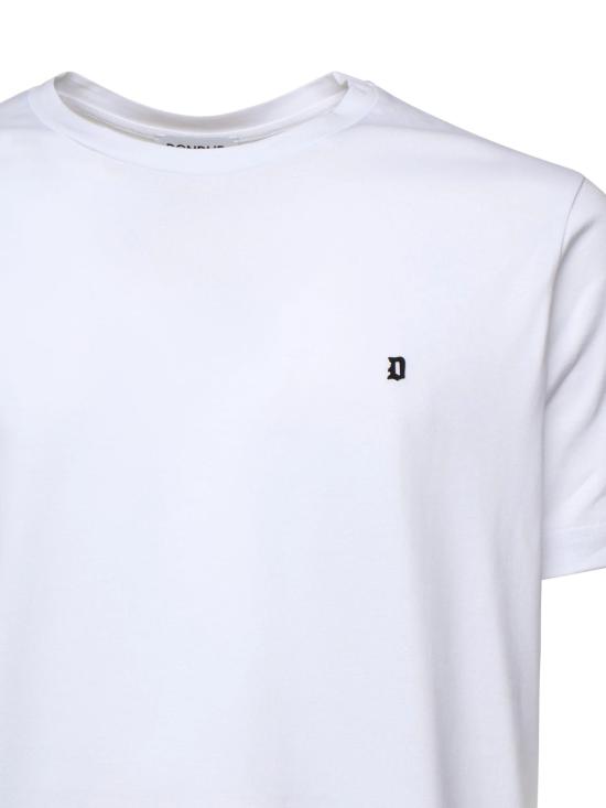26SS 돈답 반팔 티셔츠 US198 JF0271UZL4000 White - DONDUP
