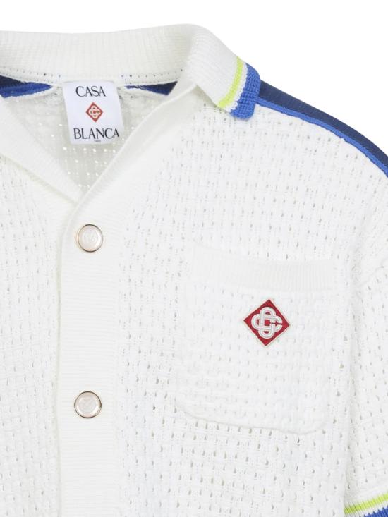 26SS 카사블랑카 셔츠 MSS26KW131001 COTTONBLEND White - CASABLANCA
