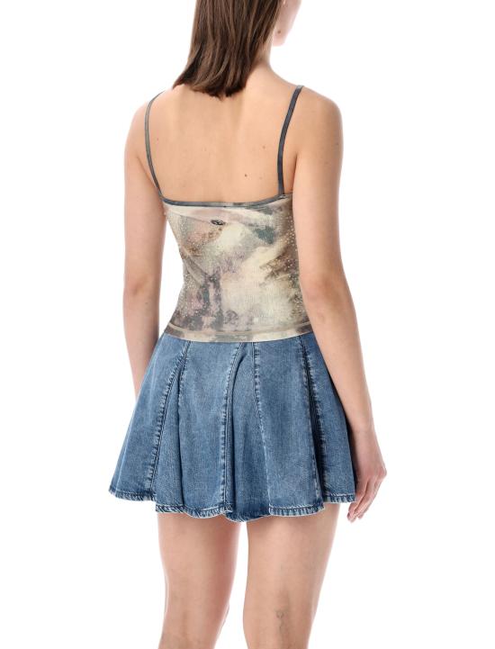 26SS 디젤 민소매 티셔츠 A211900JMBE 5DGA Marrone - DIESEL