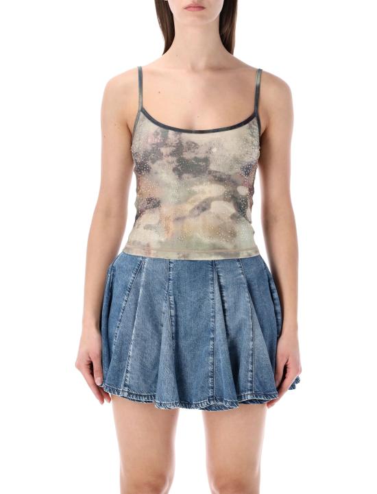 26SS 디젤 민소매 티셔츠 A211900JMBE 5DGA Marrone