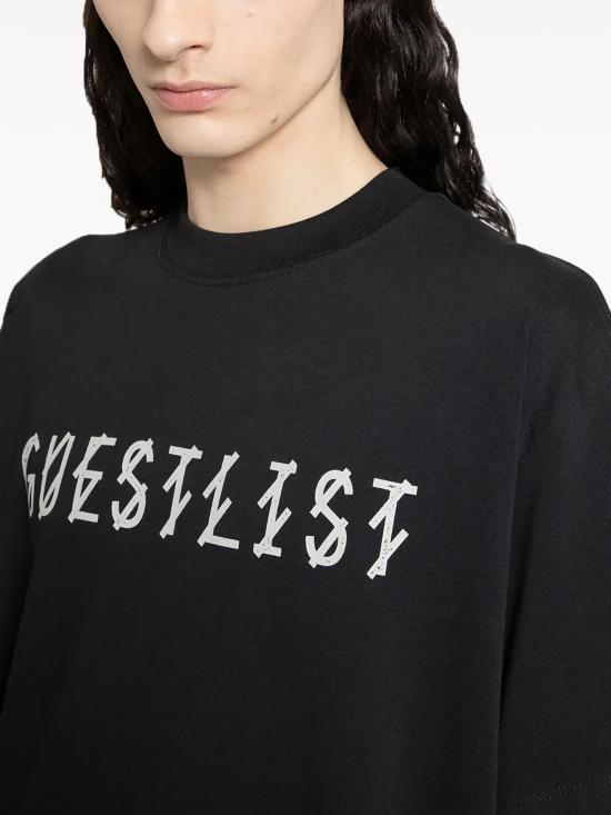 26SS 44레이블 반팔 티셔츠 B0030556 FA528P462 Black - 44 LABEL