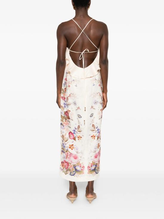 26SS 짐머만 미디 원피스 6147DRS264 VFLO MultiColour - ZIMMERMANN