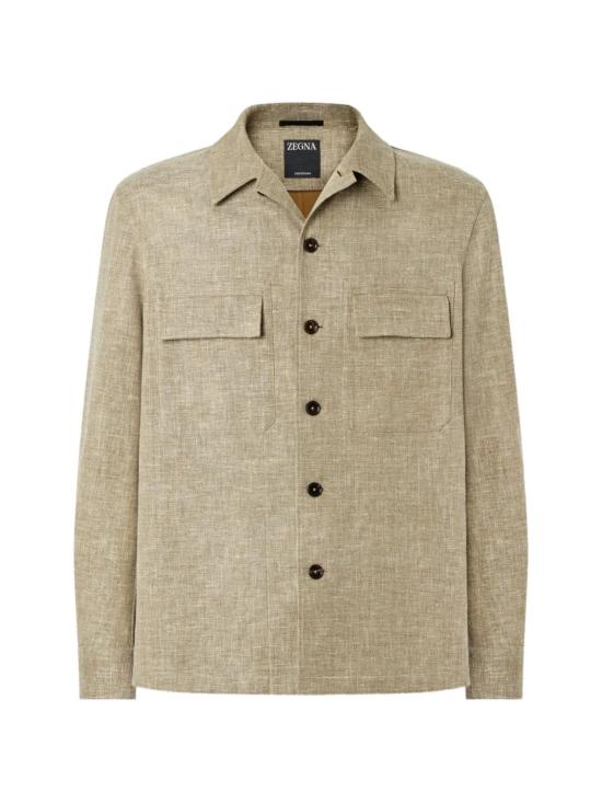 26SS 에르메네질도제냐 긴팔 셔츠 UHV22A3 SOT6BV04 Beige