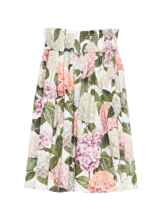 26SS [키즈] 돌체앤가바나 스커트 L55I83 HS5T6HA5XG White - DOLCE & GABBANA