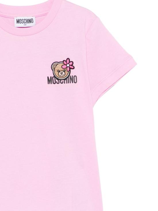 26SS [키즈] 모스키노 티셔츠 HAM03P LAA0251473 Pink - MOSCHINO