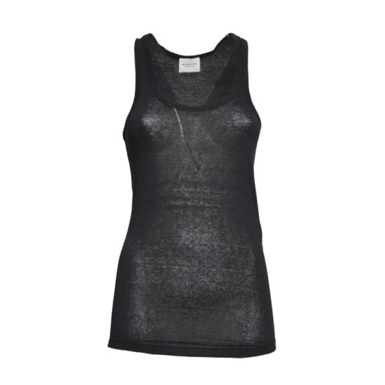 26SS 이자벨마랑에뚜왈 민소매 티셔츠 TS0261FBB1N17E 01BK Black