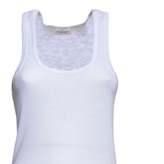 26SS 이자벨마랑에뚜왈 민소매 티셔츠 TS0261FBB1N17E 20WH White - ISABEL MARANT ETOILE