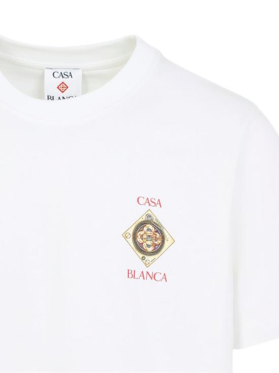 26SS 카사블랑카 반팔 티셔츠 MSS26JTS00102 BRIGHTWHITEJERSEY White - CASABLANCA