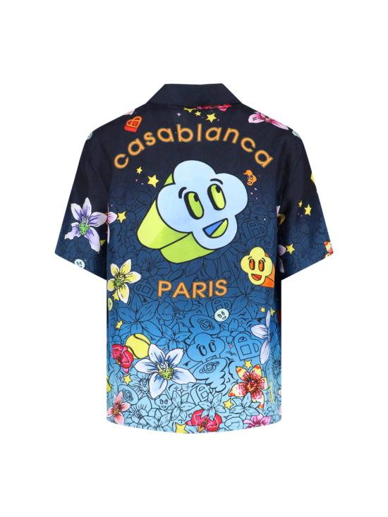 26SS 카사블랑카 셔츠 M SS26 SH 003 03 GRAFFITI REPEAT MultiColour - CASABLANCA