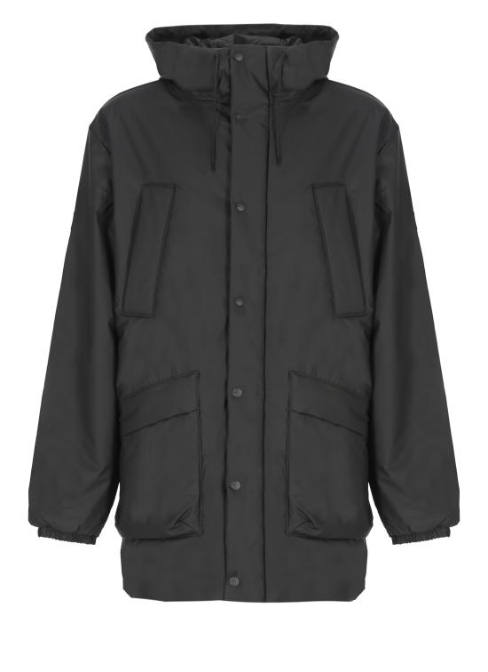 25FW 레인스 코트 RA17120 LOHJA LONG INSUL CARGO JACKETB Black