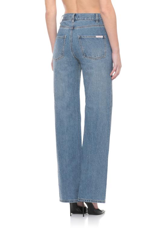 26SS 셀프 포트레이트 데님 팬츠 RS26813PABL RHINESTONE DENIMBLUE Blue - SELF PORTRAIT