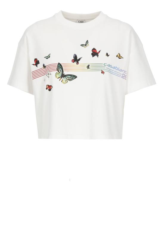 26SS 카사블랑카 반팔 티셔츠 WSP26JTS03702 ORGANIC JERSEY White