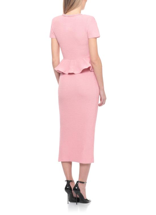 26SS 셀프 포트레이트 미디 원피스 RS26106MP PINK PEPLUM KNITPINK Pink - SELF PORTRAIT