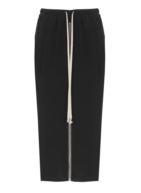 26SS 릭 오웬스 미디 스커트 RP01F6375 G09 Black