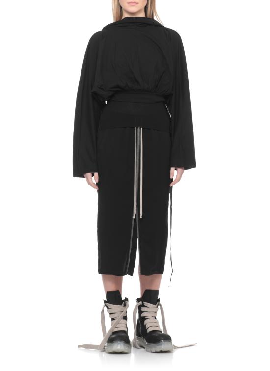 26SS 릭 오웬스 미디 스커트 RP01F6375 G09 Black - RICK OWENS