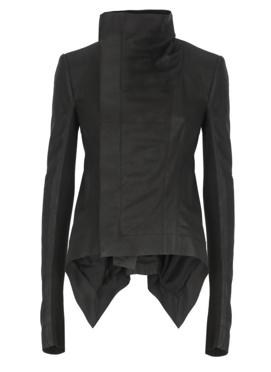 26SS 릭 오웬스 가죽 자켓 RP01F6743 LBF09 Black