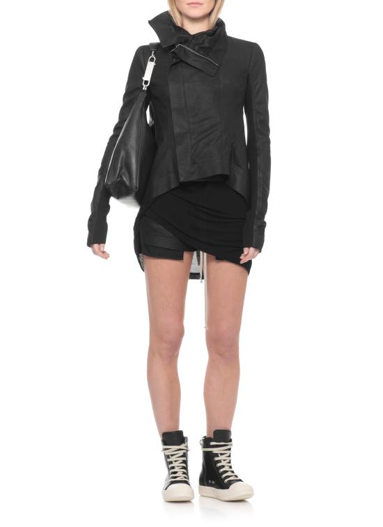 26SS 릭 오웬스 가죽 자켓 RP01F6743 LBF09 Black - RICK OWENS