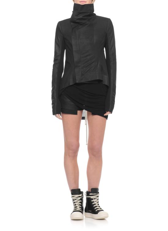 26SS 릭 오웬스 가죽 자켓 RP01F6743 LBF09 Black - RICK OWENS