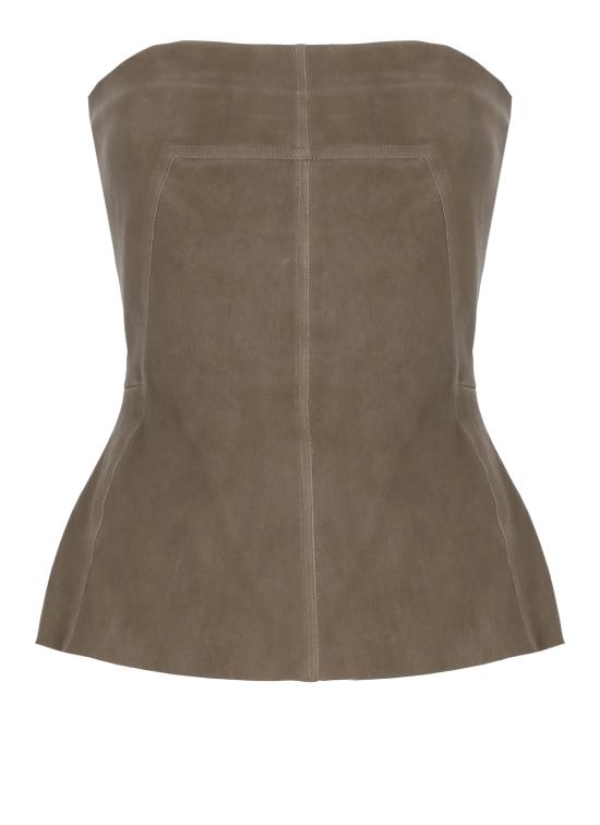 26SS 릭 오웬스 민소매 티셔츠 RP01F6127 LSV34 Brown