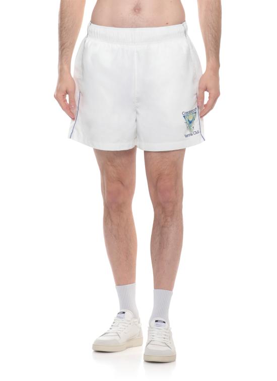 26SS 카사블랑카 숏팬츠 MSP26TR02902 POLY TAFFETA White - CASABLANCA